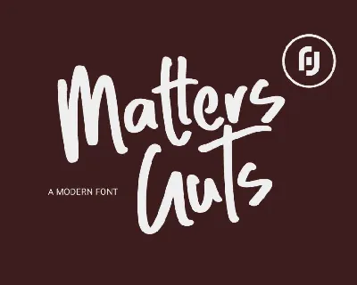 Matter Guts Demo font