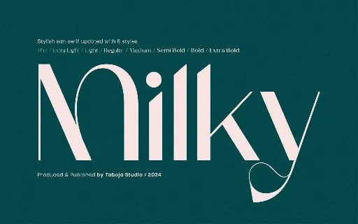 TBJ Milky Mini Edition font