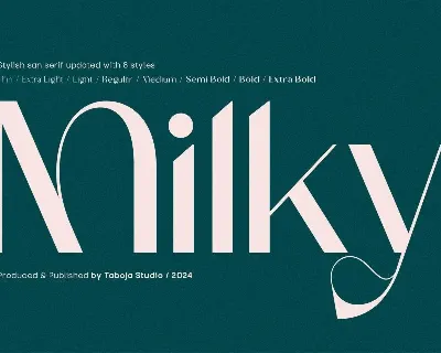 TBJ Milky Mini Edition font