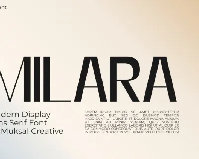 Milara font