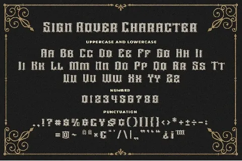 Sign Rover font