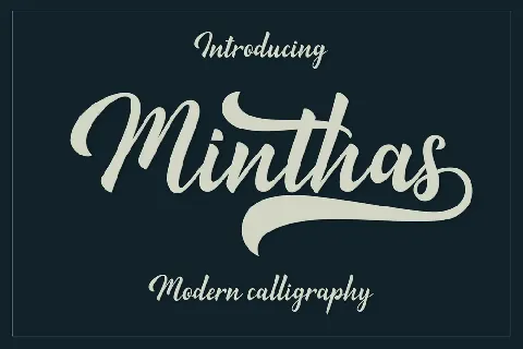 Minthas Script font