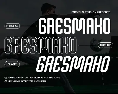 Gresmako font