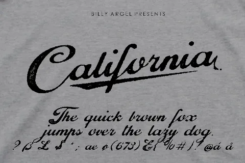California Typeface font