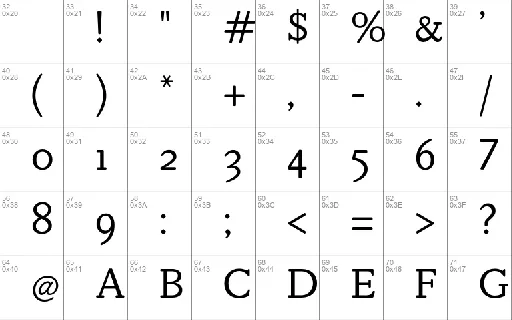 Mebinac font