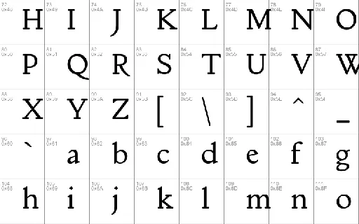 Mebinac font