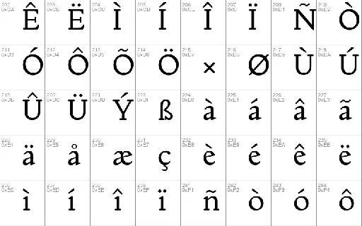 Mebinac font