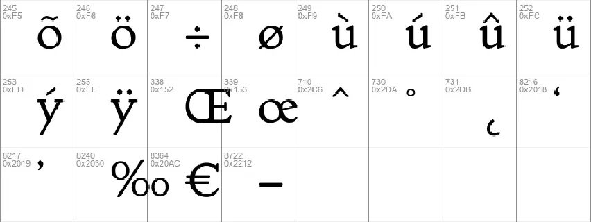 Mebinac font