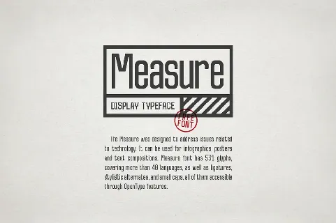 Measure font