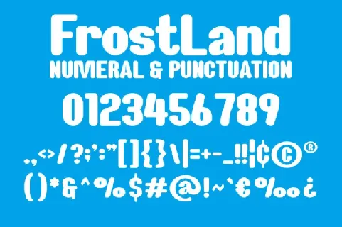Frost Land font