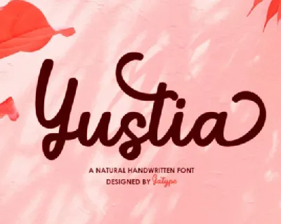 Yustia Script font