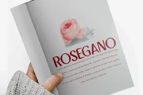 RoseganoDemo font