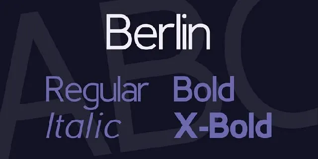 Berlin Family font