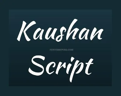 Kaushan Script font