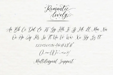 Romantic Lovely font