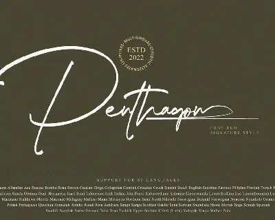 Penthagon Personal Use Only font