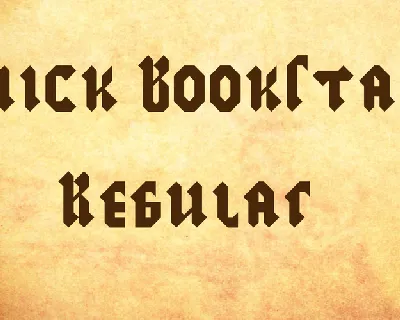 Thick Bookstaves font