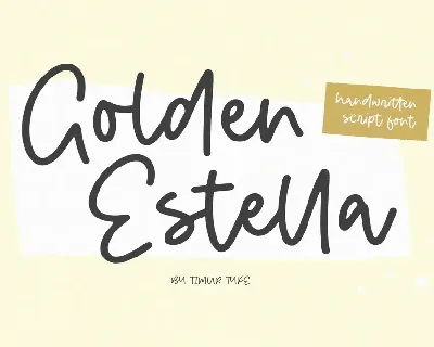 Golden Estella font
