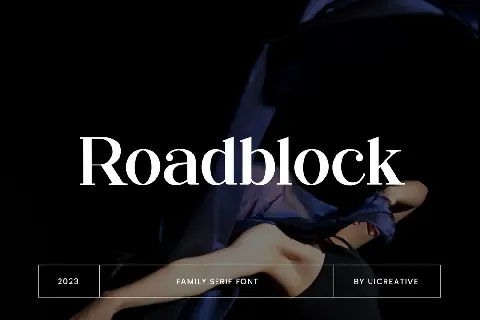 Roadblock font