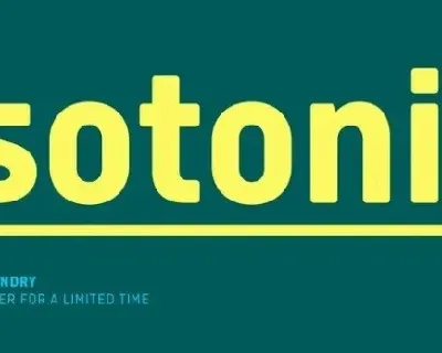 Isotonic Family font