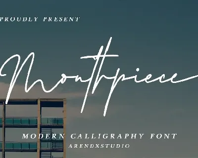 Mouthpiece font