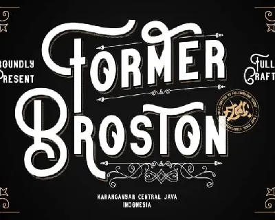 Former Broston Display font