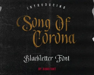 Song of Corona – Blackletter font