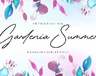 Gardenia Summer font