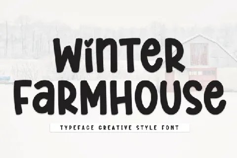 Winter Farmhouse Display font