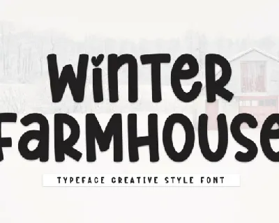 Winter Farmhouse Display font