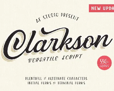 Clarkson font
