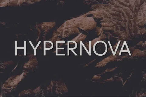 Hypernova font