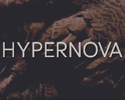 Hypernova font