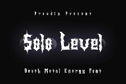 Solo Level Demo font