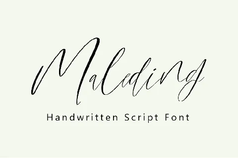 Maleding font