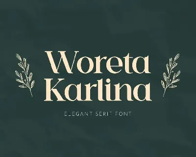 Woreta Karlina font