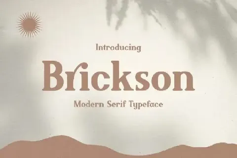 Brickson Serif font