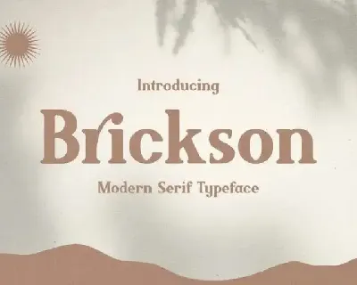 Brickson Serif font