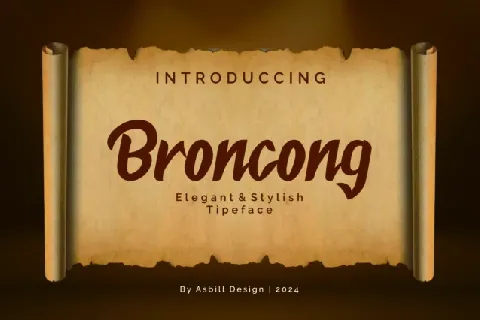 Broncong Brush font