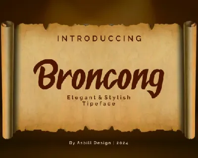 Broncong Brush font