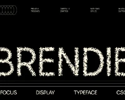 Brendie Unfocus font