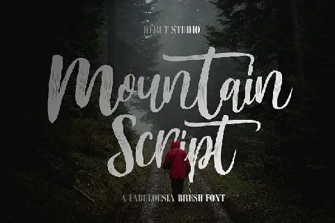 Mountain Brush font