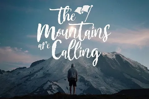 Mountain Brush font