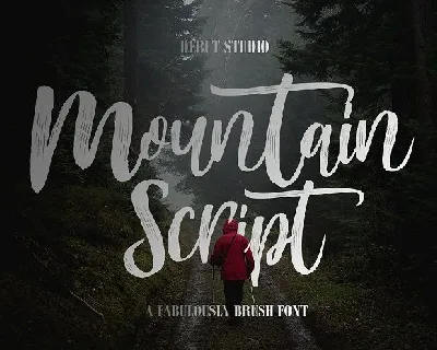 Mountain Brush font