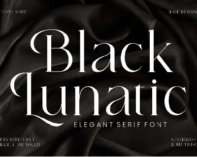 Black Lunatic font