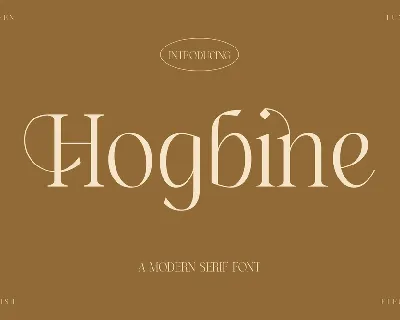 Hogbine font
