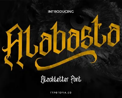 Alabasta Blackletter font