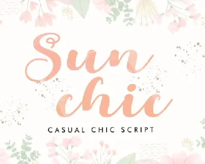 Sunchic Script font