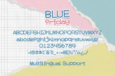 Blue Friday font