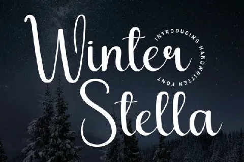 Winter Stella Script font